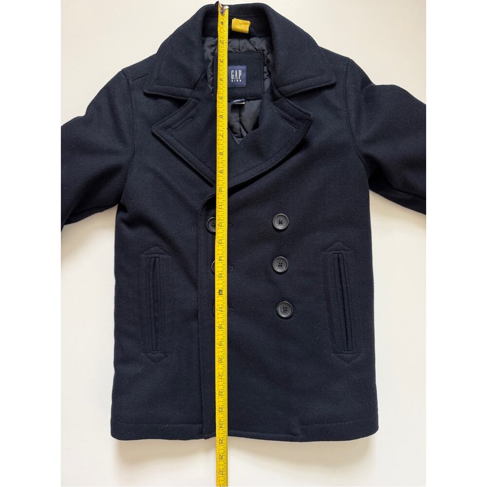 GAP Kids Navy Double-Breasted Peacoat Navy Boys Size Small 6 - 7 - Picture 6 of 9